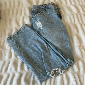 PacSun high waisted boyfriend jeans.